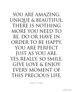 perfect just as you are